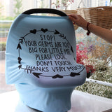 Funda elástica multifunción para asiento de coche de bebé, funda de lactancia, funda para carrito de compras, funda para carrito de supermercado, capota para asiento de coche