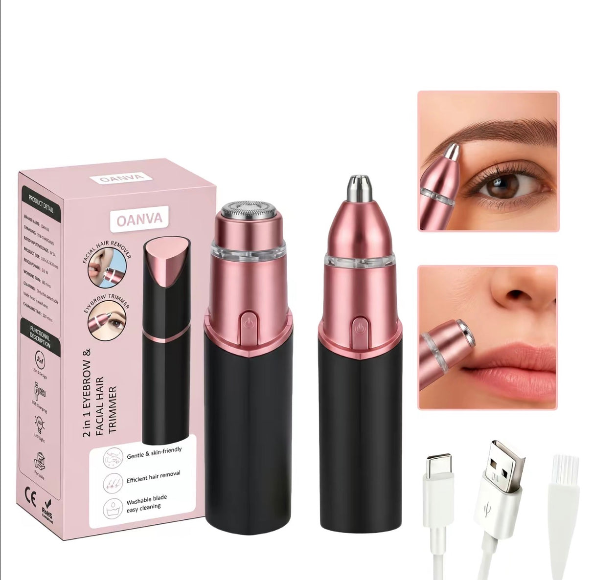 GlowTrim Facial Trimmer
