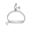 Stainless steel personalized engraved three color curved bracelet simple and personalized women's bracelet - V.I.P Digital Presence