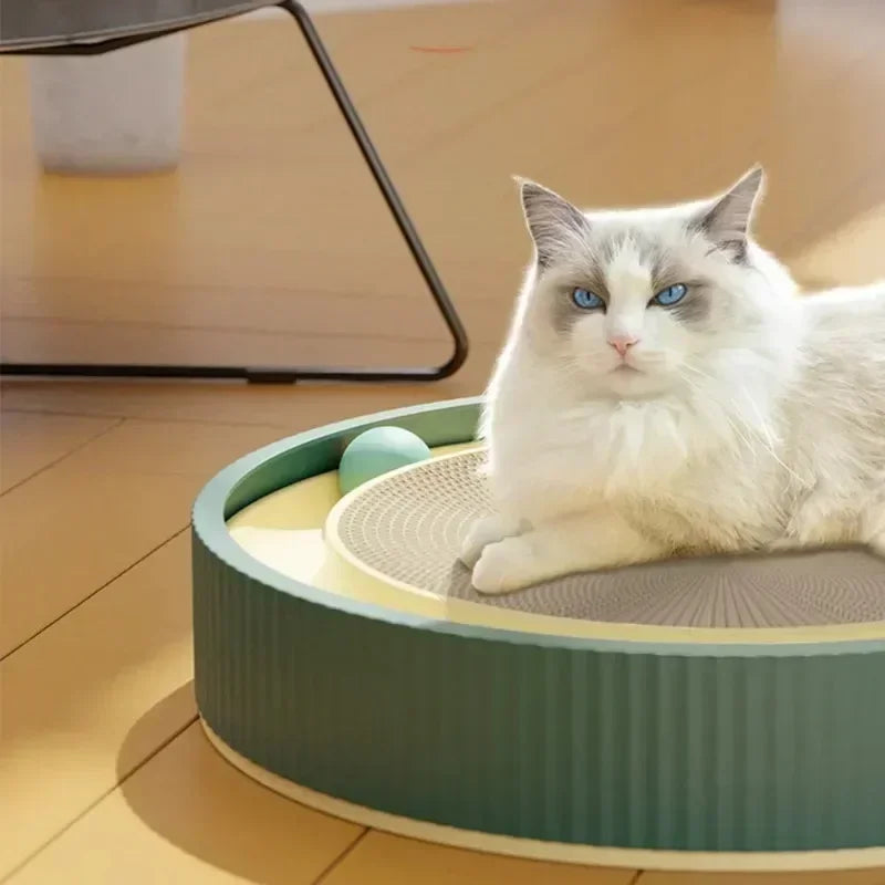 Multi Function Round Cat Scratching Board with Ball Toy Cat Scratcher Funny Sharpen Nails Scraper Can Replace Nest for Cats - V.I.P Digital Presence