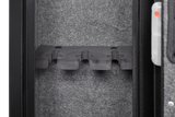 5 gun safes with 3 pistol pockets, quick access biometric adjustable heavy-duty gun rack mounted gun safes - V.I.P Digital Presence