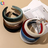 New Bright Velvet Wide Edge Sponge Head Hoop - V.I.P Digital Presence