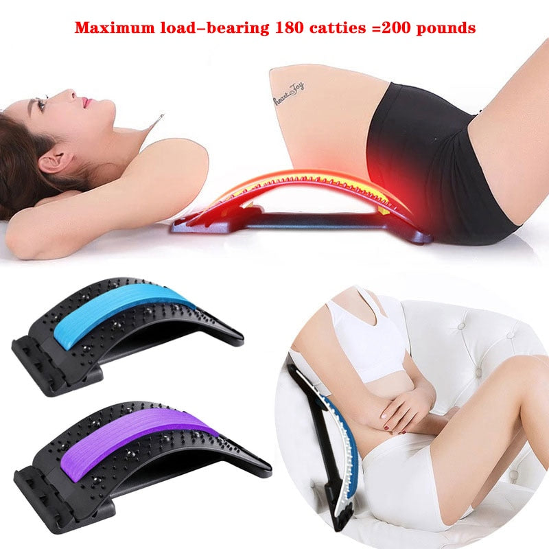 Masajeador de espalda ajustable multinivel con magnetoterapia para cintura, cuello, fitness, soporte lumbar y cervical, alivio del dolor. 