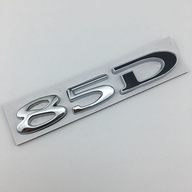 Suitable for Tesla MODEL3 S X Y 75D 85D 90D 100D displacement tail label metal car sticker - V.I.P Digital Presence
