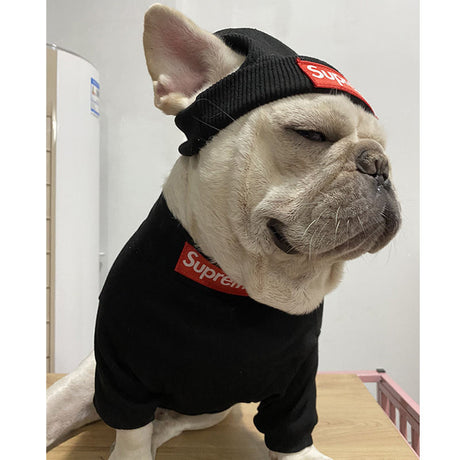 HYGGEPET Pet Clothing Fashion Brand Street Dog Clothing Fadou Teddy Schnauzer Undercoat Hat Set - V.I.P Digital Presence