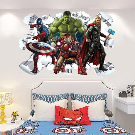 Marvel League of Legends Captain America Iron Man Batman Hulk Boy Bedroom and Living Room Decoration - V.I.P Digital Presence