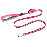 Nylon Combat Padded Leads Dog Leash with Double Padded Handles with Built in Poop Bag Holder Dispenser - V.I.P Digital Presence
