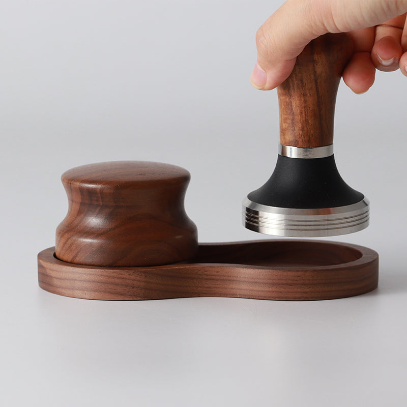 Walnut Round Base Pressing Hammer Storage Rack - V.I.P Digital Presence
