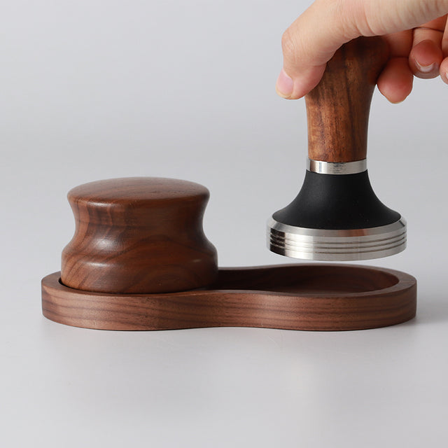 Walnut Round Base Pressing Hammer Storage Rack - V.I.P Digital Presence