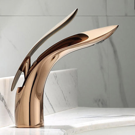 Brass internet celebrity rose gold creative personalized washbasin bathroom washbasin hot and cold - V.I.P Digital Presence
