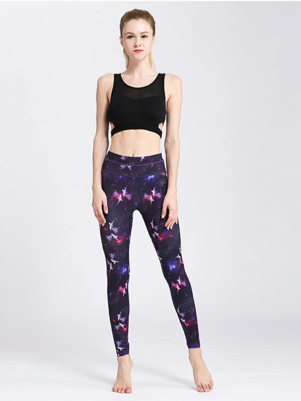 Printed Active High Waist Leggings - V.I.P Digital Presence