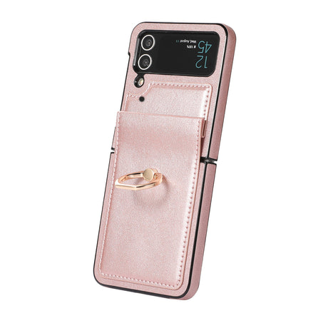 New Samsung Z Flip 3 Folding Screen Phone Case Z Flip 4 Anti Drop Protective Cover Ring Phone Case - V.I.P Digital Presence