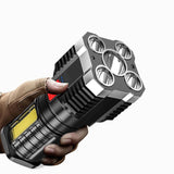 5 Led Flashlight Strong Light Outdoor Portable Cob Side Light Work Light USB Rechargeable Led Flashlight - V.I.P Digital Presence