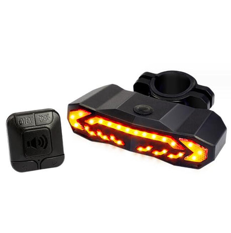 Bike Alarm Tail Light with Turn Signals Multifunctional Waterproof USB Rechargeable  Electric Bell Bicycle Lamp Bike Rear Light - V.I.P Digital Presence