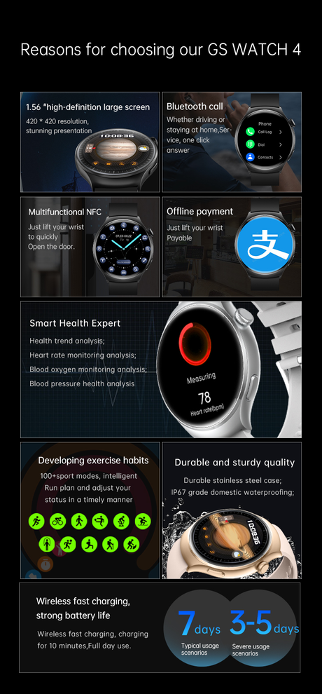 GS Watch 4  Smart bracelet - V.I.P Digital Presence