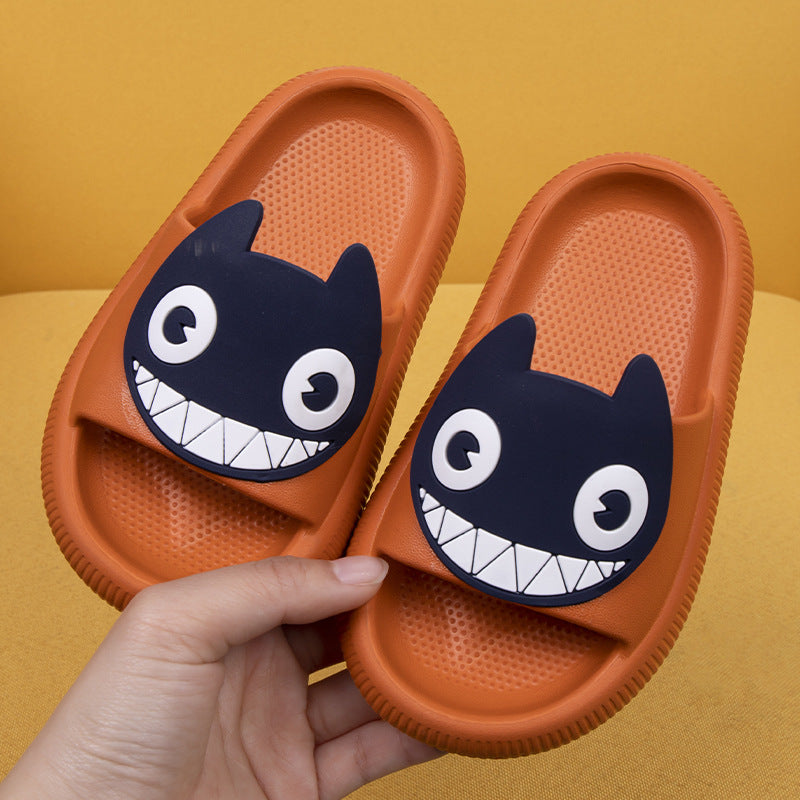 Big-Eyed Black Cat Cartoon Sandals One-Piece Soft Bottom Soft Face Parent-Child Amazon Baby Children's Slippers - V.I.P Digital Presence