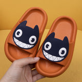 Big-Eyed Black Cat Cartoon Sandals One-Piece Soft Bottom Soft Face Parent-Child Amazon Baby Children's Slippers - V.I.P Digital Presence