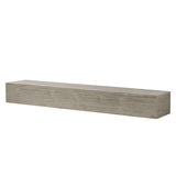 60" Rustic Wood Fireplace Mantel,Wall-Mounted & Floating Shelf for Home Decor grey