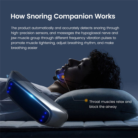Intelligent Throat Pulse Stop Snoring Device Sleep Instrument Electric Stop Snoring Device Snoring Corrector - V.I.P Digital Presence
