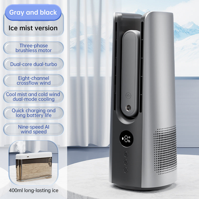 2025 NEW Portable Tower Fan – 6 Speeds, Mist Bladeless, for Bedroom/Living Room/Office - V.I.P Digital Presence