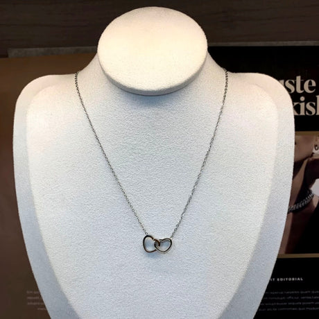 Double Heart Ring Necklace - V.I.P Digital Presence