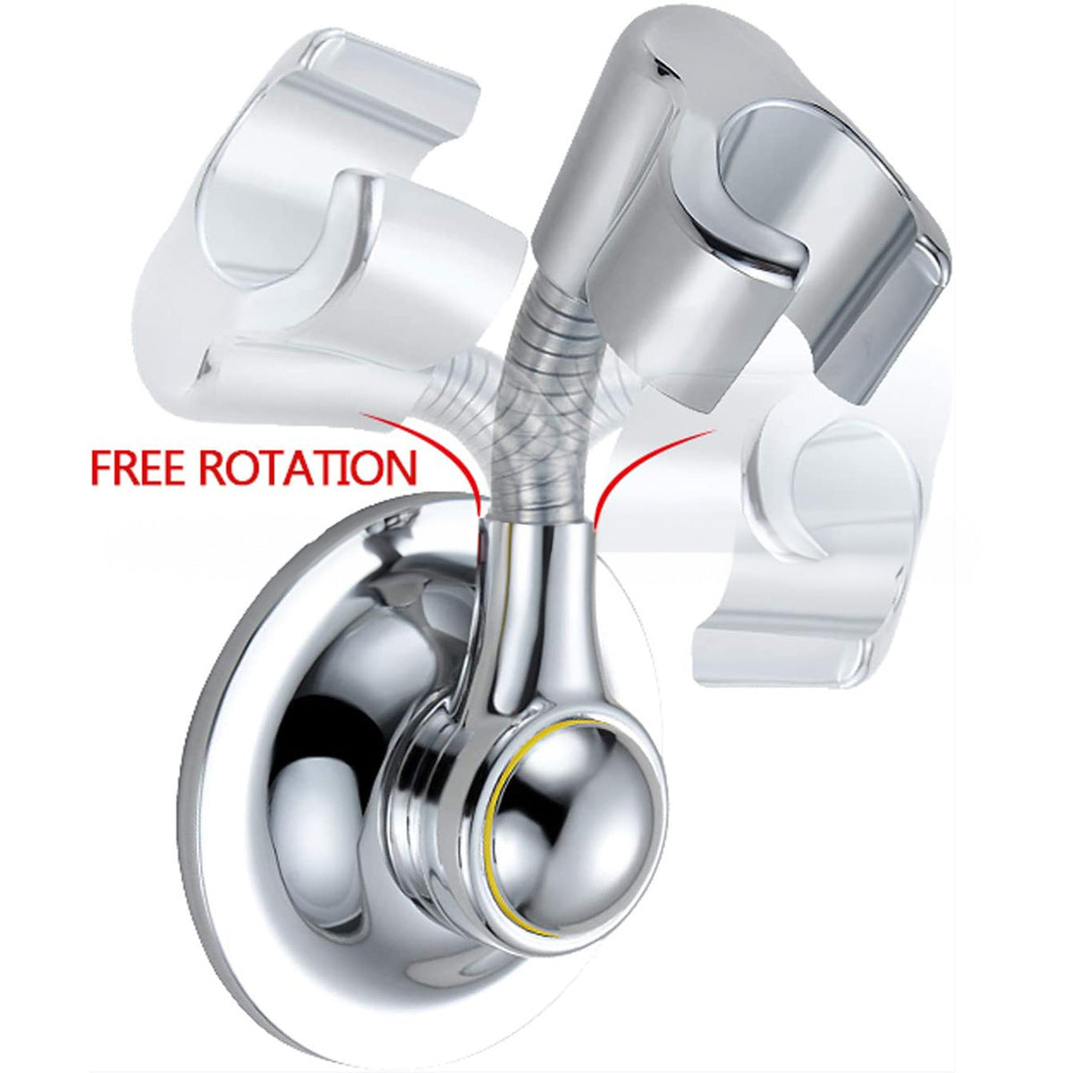 Vacuum Suction Cup Adhesive Stick Shower Bracket Wall Mount Holder for Hand Held Shower Head - V.I.P Digital Presence