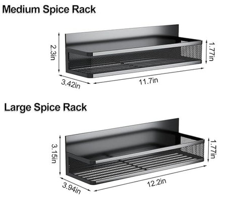 New Magnetic Shelf Moveable Magnetic Fridge Organizer  Rack Seasoning Organizer Spice Rack for Refrigerator - V.I.P Digital Presence