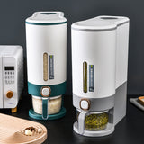 Automatic rice insect proof moisture-proof sealed household food grade large capacity press type metering rice storage bucket - V.I.P Digital Presence