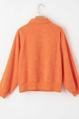 Half Snap Long Sleeve Sweatshirt - V.I.P Digital Presence