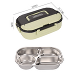 Microwaveable portable 304 stainless steel heat preservation rectangular lunch box fresh lunch box - V.I.P Digital Presence