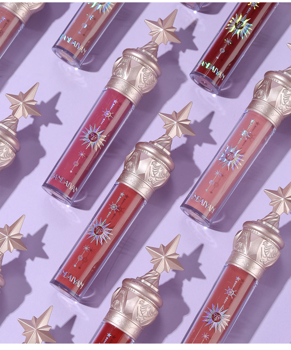 HANDAIYAN Small Star Stick Lip Gloss Lipstick Water Light Film Mirror Lip Glaze Glass Lip Gloss Moisturizing Lasting Not Easy To Fade - V.I.P Digital Presence