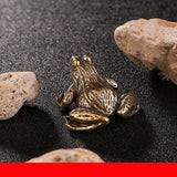 Brass Golden Toad and Toad Fortune Ornament Table Retro Frog Copper Toad Tea Tray Ornament - V.I.P Digital Presence