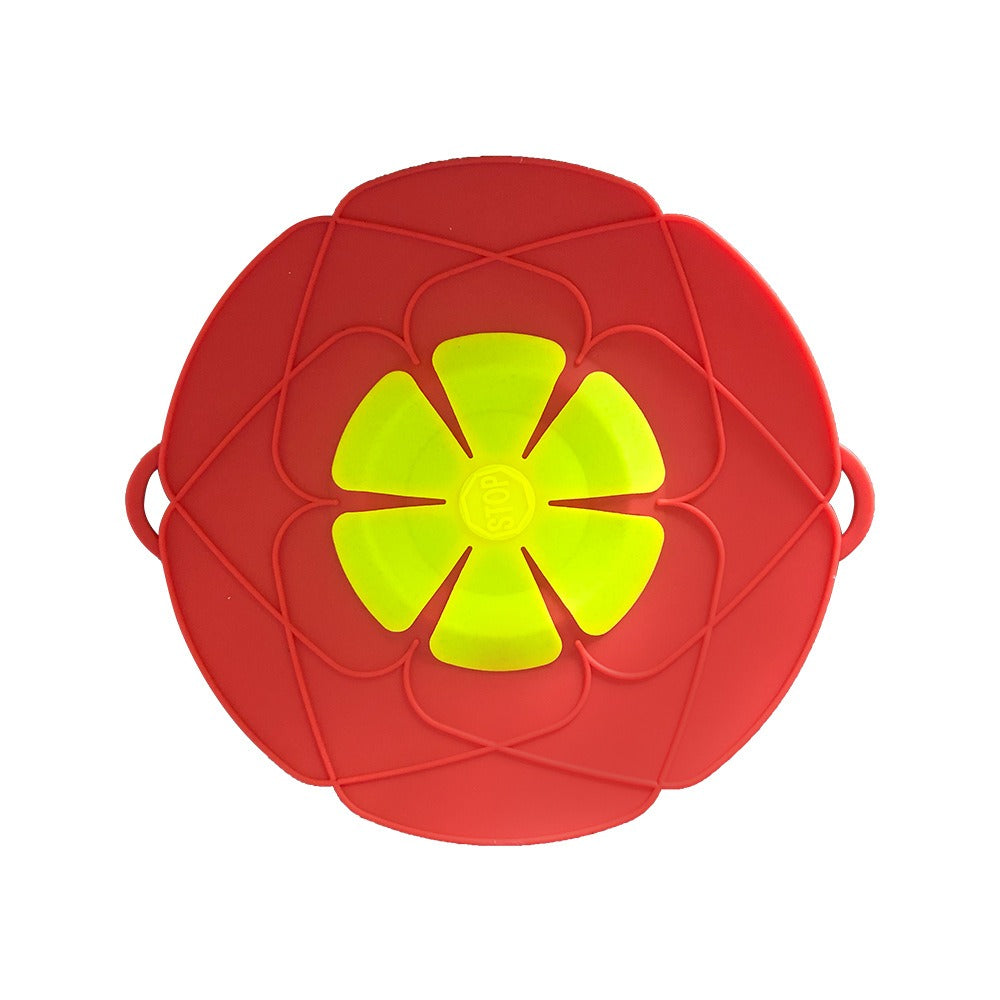 Silicone spill proof lid for household kitchens dust-proof splash proof boiling proof silicone lid flower shaped spill - V.I.P Digital Presence