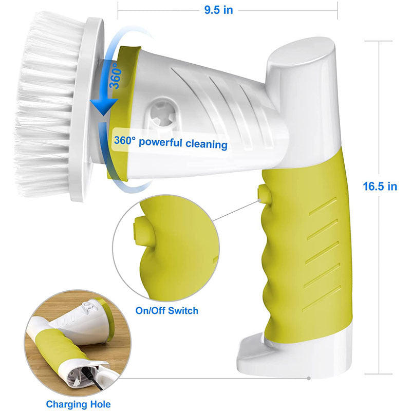 Household Kitchen Hand-Held Electric Dishwashing Brush Creative Bathtub Cleaning Brush Charging Rotary Mop - V.I.P Digital Presence