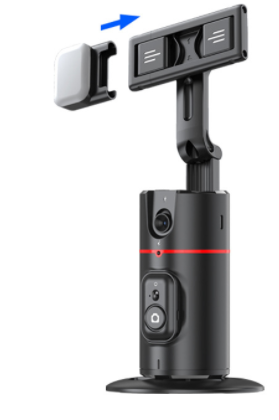 P02 Auto Face Tracking Stand 360 Rotation Phone Holder Desktop Tracking Gimbal Stabilizer Tripod for Live Vlogging Video - V.I.P Digital Presence