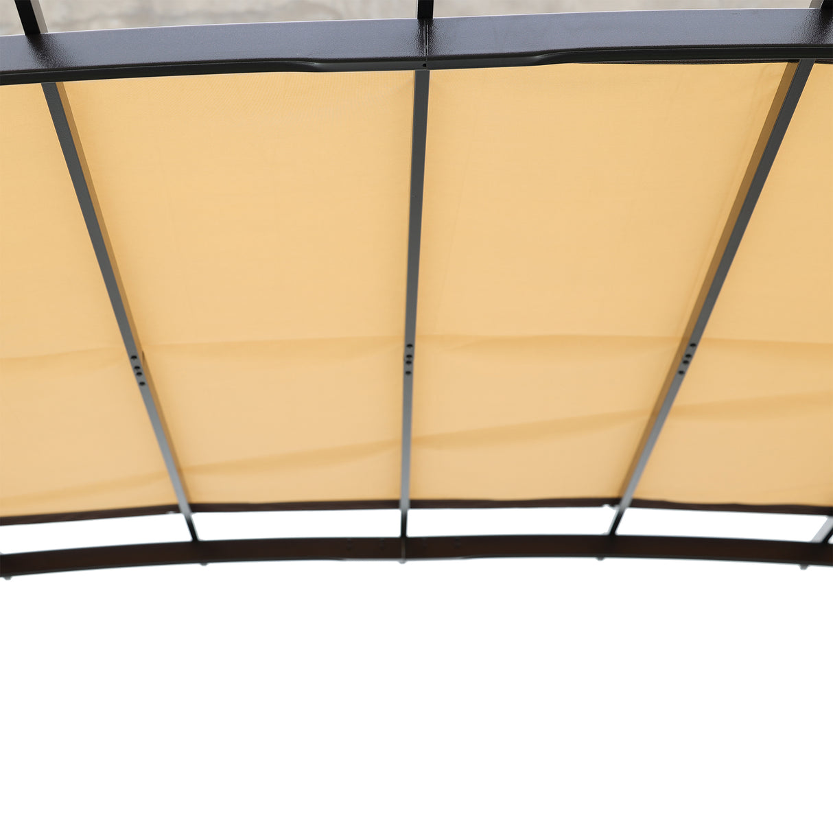 12 x 9 Ft Outdoor Pergola Patio Gazebo,Retractable Shade Canopy,Steel Frame Grape Gazebo,Sunshelter Pergola for Gardens - V.I.P Digital Presence