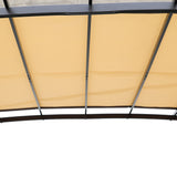 12 x 9 Ft Outdoor Pergola Patio Gazebo,Retractable Shade Canopy,Steel Frame Grape Gazebo,Sunshelter Pergola for Gardens - V.I.P Digital Presence