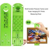 New DIY Photo Frame Level Ruler Picture Frame Hanger Hooks Easy Wall Hanging Tools Photo Hang Levels Ruler Multi-Tool Dropshippe
