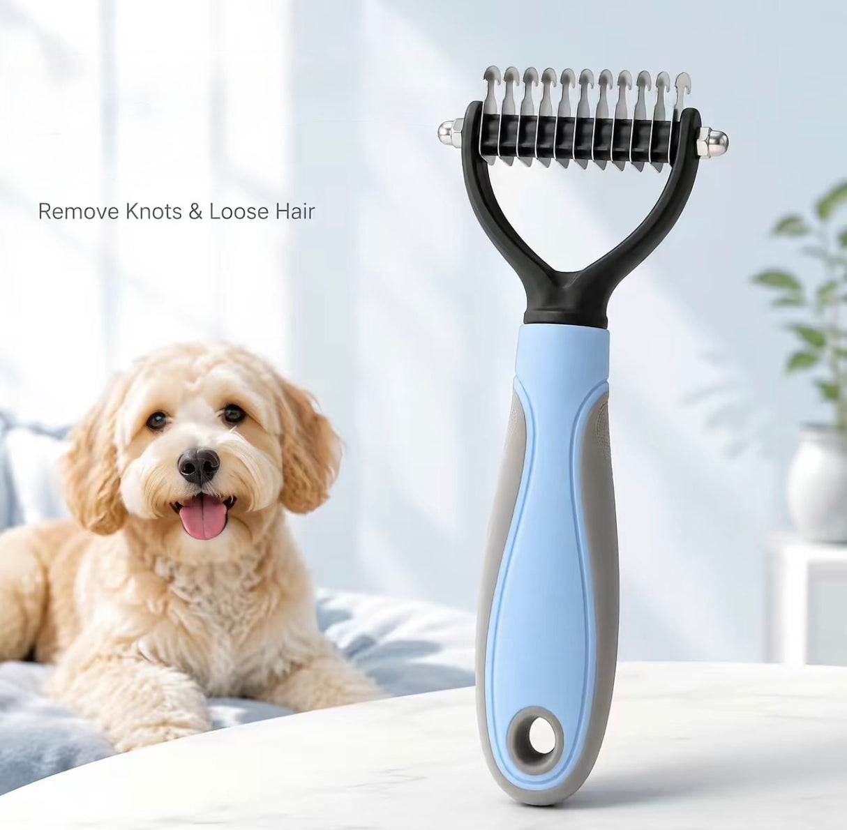 DualPaw Pet Deshedding Brush