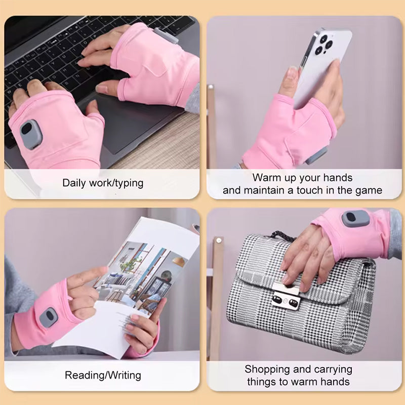 1 Pair of Rechargeable Winter Heated Gloves. USB-powered, great for outdoor activities like cycling, skiing, and motorcycling. - V.I.P Digital Presence