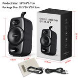 Mobile Bluetooth 5.0 speaker desktop wireless speaker subwoofer built-in 2000mAh speaker supports TWS - V.I.P Digital Presence