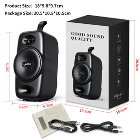 Mobile Bluetooth 5.0 speaker desktop wireless speaker subwoofer built-in 2000mAh speaker supports TWS - V.I.P Digital Presence