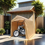 7x12ft Outdoor Portable Gazebo Storage Shelter Shed with 2 Roll up Zipper Doors & Vents Carport - V.I.P Digital Presence