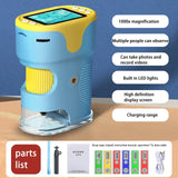 Pocket Microscope Display Montessori Handheld LED Light Biology Magnification Outdoor Students Teaching Gifts Children Stem Toys - V.I.P Digital Presence