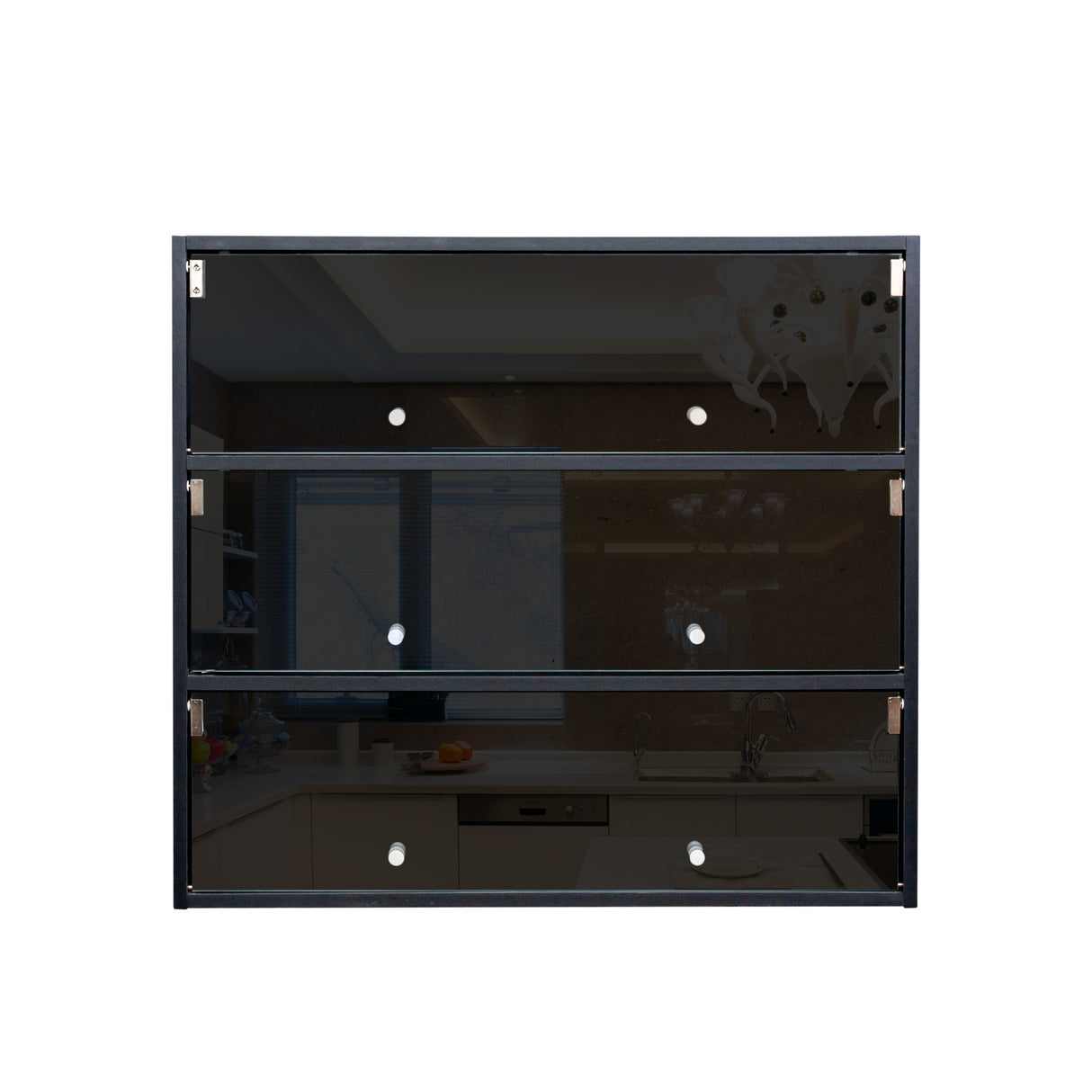 Black Glass Door Shoe Box Shoe Storage Cabinet With RGB Led Light - V.I.P Digital Presence