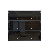 Black Glass Door Shoe Box Shoe Storage Cabinet With RGB Led Light - V.I.P Digital Presence