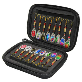 Metal Spoon Spinner Fishing Lure 16pcs Set Spoonbait Crankbaits Fishing Wobblers for Pike Crochet Kit Artificial Bait - V.I.P Digital Presence