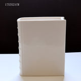 Book Vase - Ceramic, Cute & for Home Decor, with Flower & Shelf Options - V.I.P Digital Presence