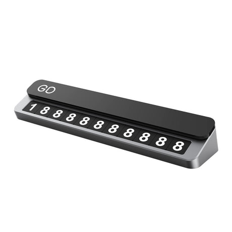 Parking Plate Phone Number Plate Car Car Parking Card Aluminum Alloy High Quality Simple High Temperature Resistance - V.I.P Digital Presence