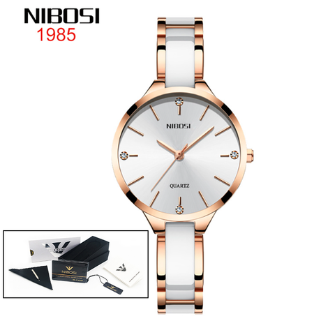NIBOSI Luxury Ceramic Bracelet Watches Ladies Creative Quartz Watch For Women Female Clock Relogio Feminino Montre Femme 2330 - V.I.P Digital Presence
